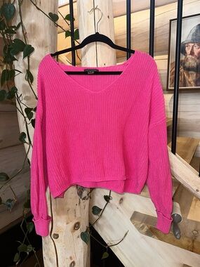 Hot Pink Oversized French Connection Knit